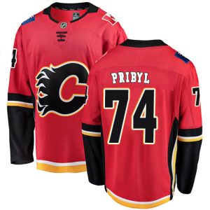 Herren Calgary Flames Eishockey Trikot Daniel Pribyl #74 Breakaway Rot Fanatics Branded Heim